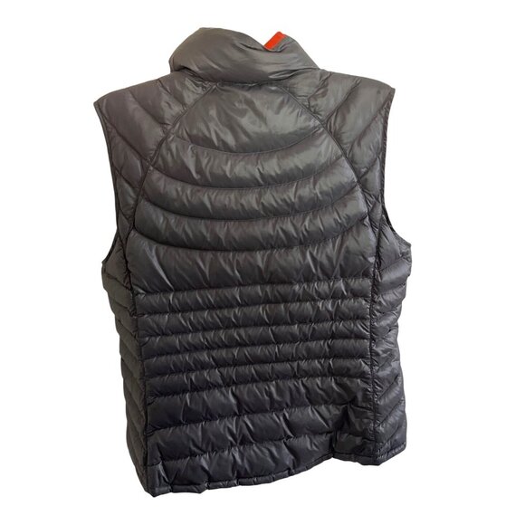 Bernardo Puffer Vest Goose Down Insulated Reversible Gray Orange Lightweight Wom - Picture 3 of 7